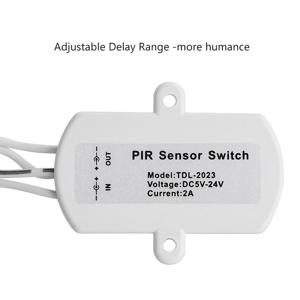 2А постоянного тока 5?24 В PIR инфракрасный датчик движения детектор автоматический выключатель светодиодная лента USB интерфейс белый