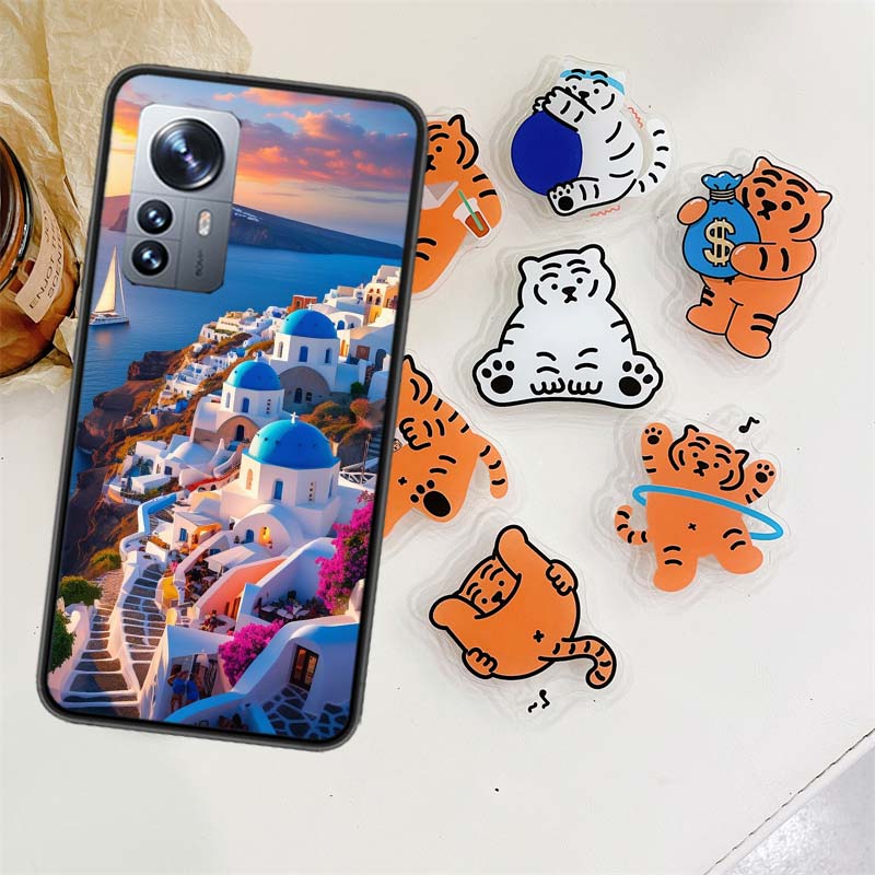 Греция летом. Чехол для телефона Санторини для Xiaomi Poco X7 X6 M8 M7 M6 M4 M3 X4 Pro F7 Ultra M5S Mi 14 14T 15 15T 12T 10T Pro 12S