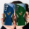 Благородное кольцо с золотым орлом для Samsung A20 30 22 23 24 25 26 31 32 A33 34 35 42 50 51 52 53 54 55 56 70 71 72 73 стеклянный чехол для телефона