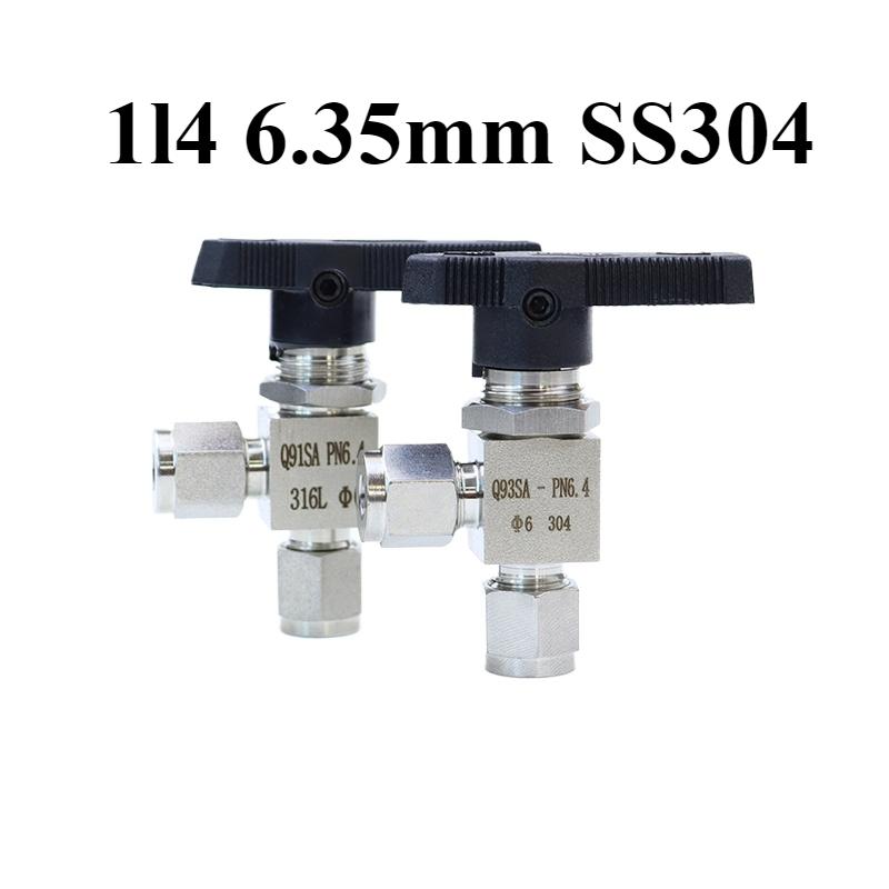 3 4 6 8 10 12 14 16 мм 1/8" 1/4" 1/2" Наружный диаметр трубки Компрессионный фитинг 304 316 Нержавеющая сталь Угольник Шаровой кран Вода Газ Топливо