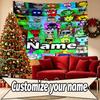Custom Name Personalized Sprunki Game Print Tapestry, Wall Art Decor, Bedroom, Dorm, Apartment, LivingRoom, Party Backdrop, Gift for Birthday