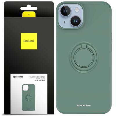 Силиконовое кольцо Sc для iPhone 14 Темно-зеленый