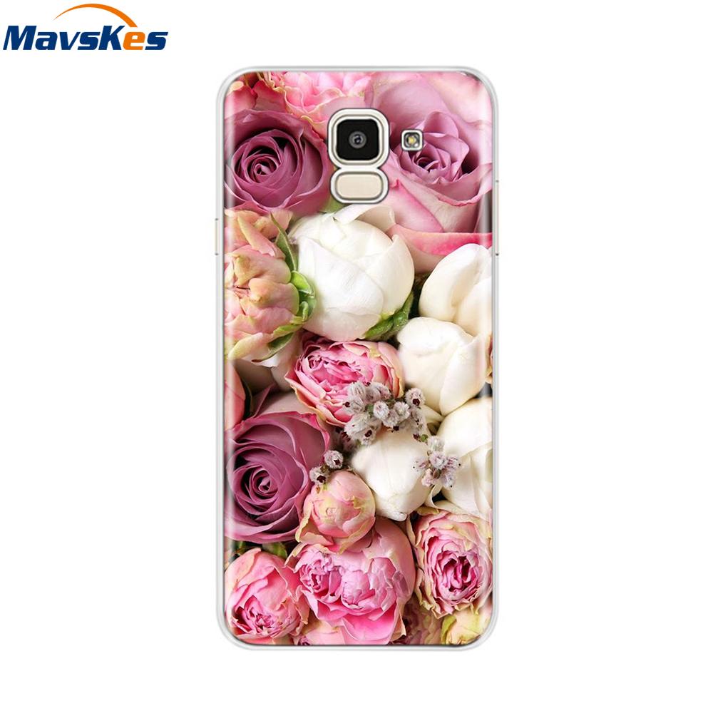 Чехол для Samsung Galaxy J6 2018 Мягкая задняя крышка из ТПУ-силикона sДля Coque Fundas Samsung J6 2018 J6 Plus 2018 Мягкие чехлы для телефона
