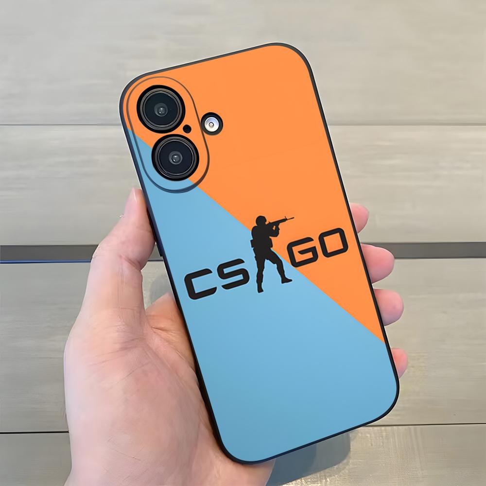 Игровой чехол для телефона CSGO с матовой печатью Printstream для iPhone 17 Pro Max 15 16 Pro 14 Plus 13 11 12 Xr X Xs 7 8 SE Plus Задняя крышка