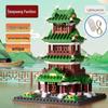 Lego-Compatible Micro-Particles: Yellow Crane Tower Suzhou Garden Chinese-Style Building Blocks