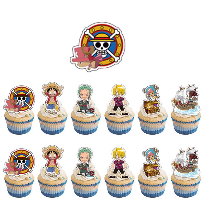 Товары для дня рождения в стиле One Piece: Одноразовая посуда, стаканчики, салфетки и украшения для детей