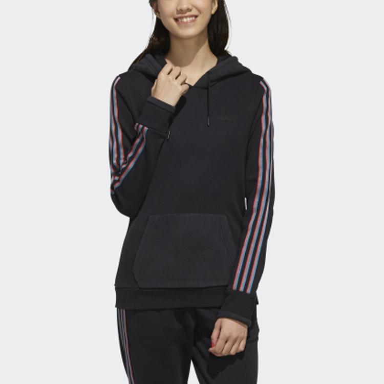 Adidas Neo W Fav Hdy Спортивная повседневная толстовка с капюшоном Женская толстовка с капюшоном черного цвета EI4334