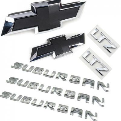 Для 2015- Suburban LTZ Хромированные Черные Эмблемы Bowtie Буквы