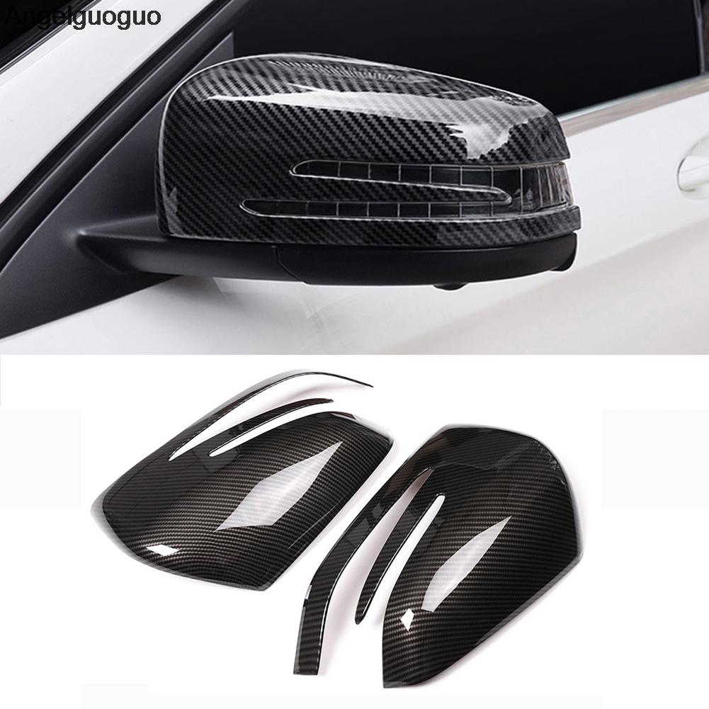 Carbon Fiber Style for Mercedes Benz A B GLA CLA GLK CLS /C W204 / E W212 / ML GL GLE GLS Class Rearview Mirror Shell Case