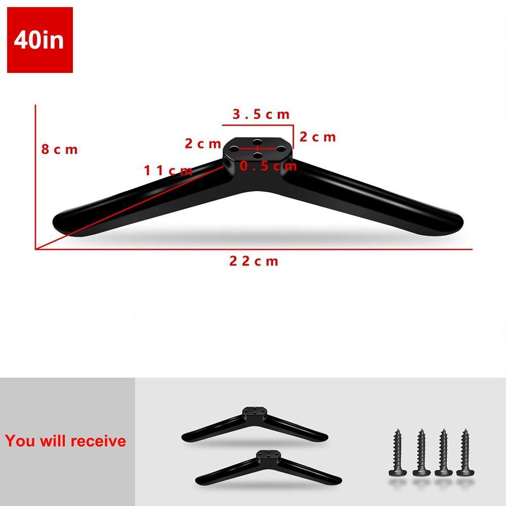 Новые Универсальные Ножки-Подставки для Телевизора с Винтами Черные Подставка для Телевизора База Настольная Регулируемая Фурнитура Спальня