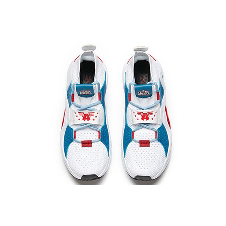 Anta Marvel X Captain America Collaboration амортизирующие нескользящие износостойкие кроссовки средней высоты женские кроссовки белые синие 92928812-10