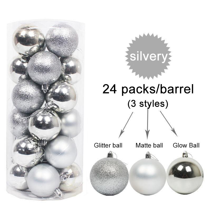 24PCS Christmas Balls Baubles Xmas Tree Ornament Christmas Party Home Decoration