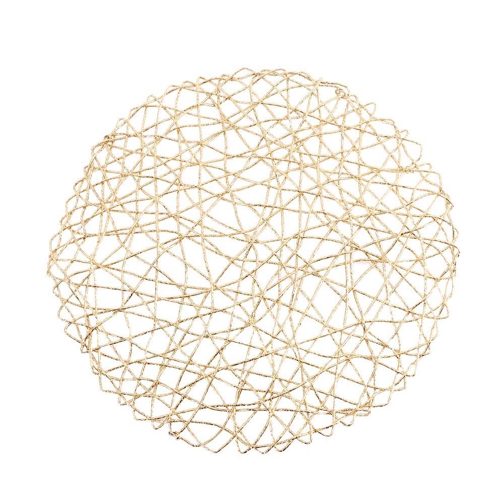 Круглая 38 см Декор стола Плетеная Кухонная салфетка Подставка под стакан Подставки под чашки Посуда