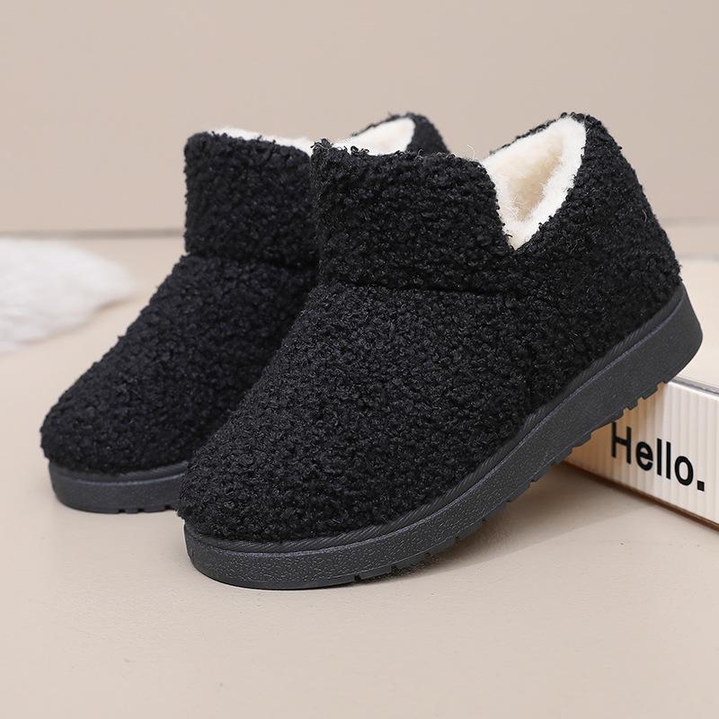 Winter New Old Beijing Fashion Women's Teddy Wool Snow Boots Piled Thickened Thermal Cotton Shoes Non-slip Thick-soled Cotton Boots