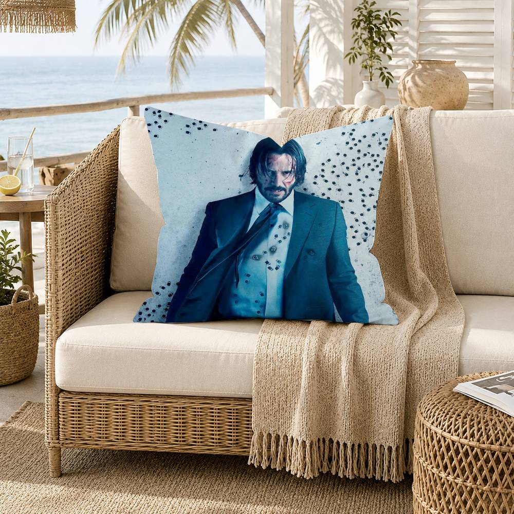 MMovie Character JJohn WWick Pillow Case for Sofa Living Room Home office Decor Protective Cover