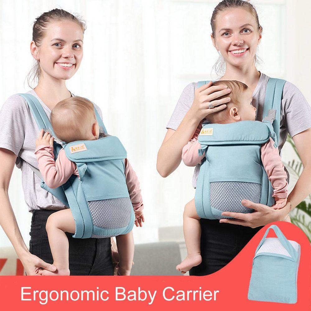 Safety Ergonomic Baby Carrier Foldable Infant Wrap Sling Newborn Hipseat Carrier Backpacks