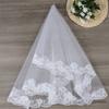 Аксессуары Фото Фата Двухслойная Белая Слоновая Кость Женская Тюль Кружевная Отделка Свадебная Фата Свадебная Фата