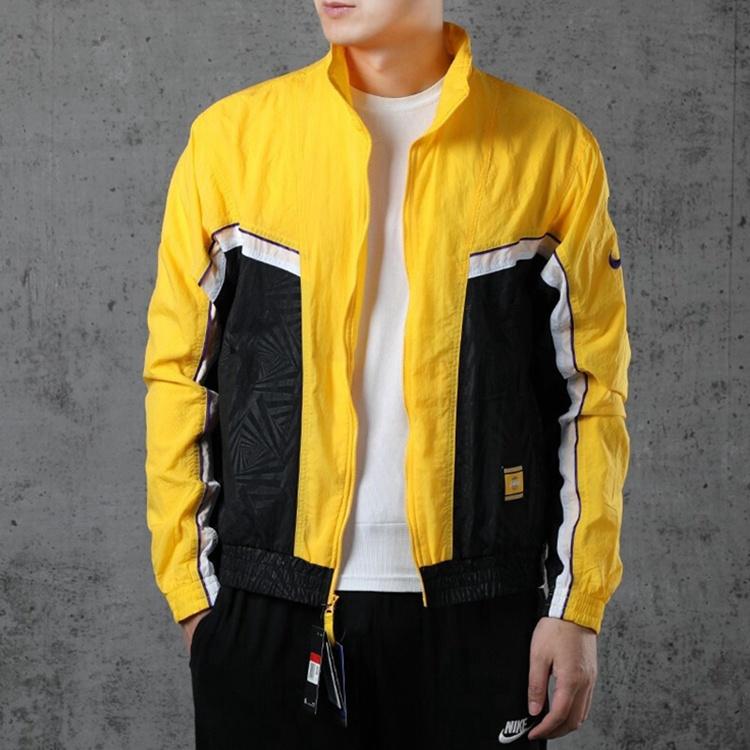 Nike Lakers City Edition Sports Jacket Yellow Men's CN5483-010