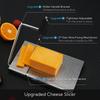 KITCHENDAO Сменная проволочная сырорезка с доской и мерными сетками, Сырорезка с регулируемым натяжением, Металлическая сырорезка из нержавеющей стали для