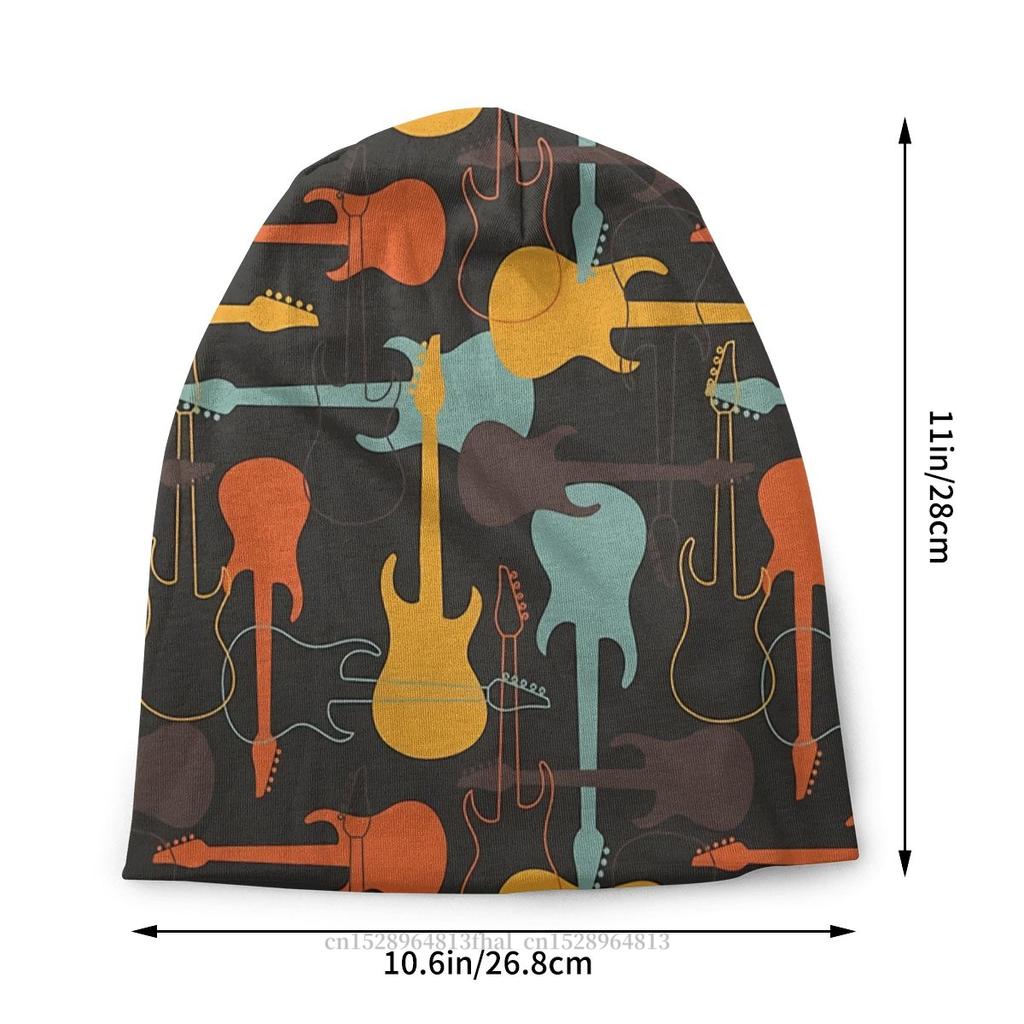 Гитара Foo Fighters капот Homme тонкая шляпа тяжелый металл 1960-х годов панк Skullies шапочки шапки для женщин унисекс Новинка тканевые шапки