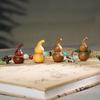 Chinese Style Sandalwood Gourd Keychain Pendant Gourd Car Keychain Wooden Pendant Phone Chain  Men