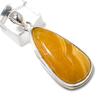 Natural Yellow Aventurine Gemstone 925 Sterling Silver Pendant 2.05" S3f95