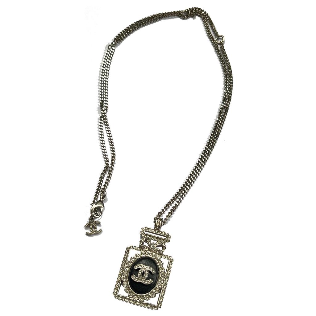 Chanel 23S Bottle Shaped Rhinestone Necklace Women necklace AB9246-B09021-NK118