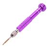 Screwdriver Handle With 5 Precision Bits Phone Glasses Watch Repair Tool Kit (Purple)