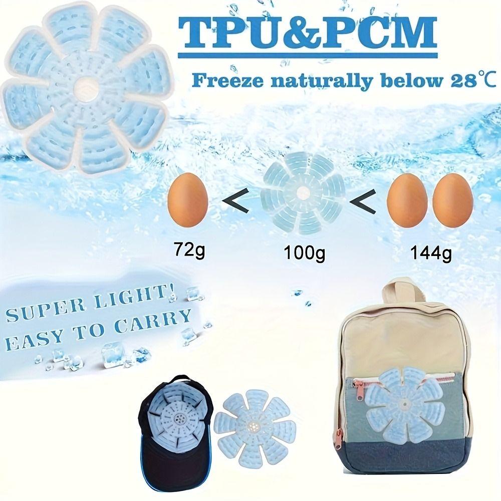 Универсальные охлаждающие ледяные вкладыши для шляп, многоразовый PCM ледяной пакет для шляпы, портативная охлаждающая шапка для шлемов, для улицы