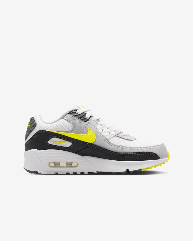 IQ0098-100 Nike GS Air Max 90 Off White Темно-дымчато-серый Светло-дымчато-серый Sonic