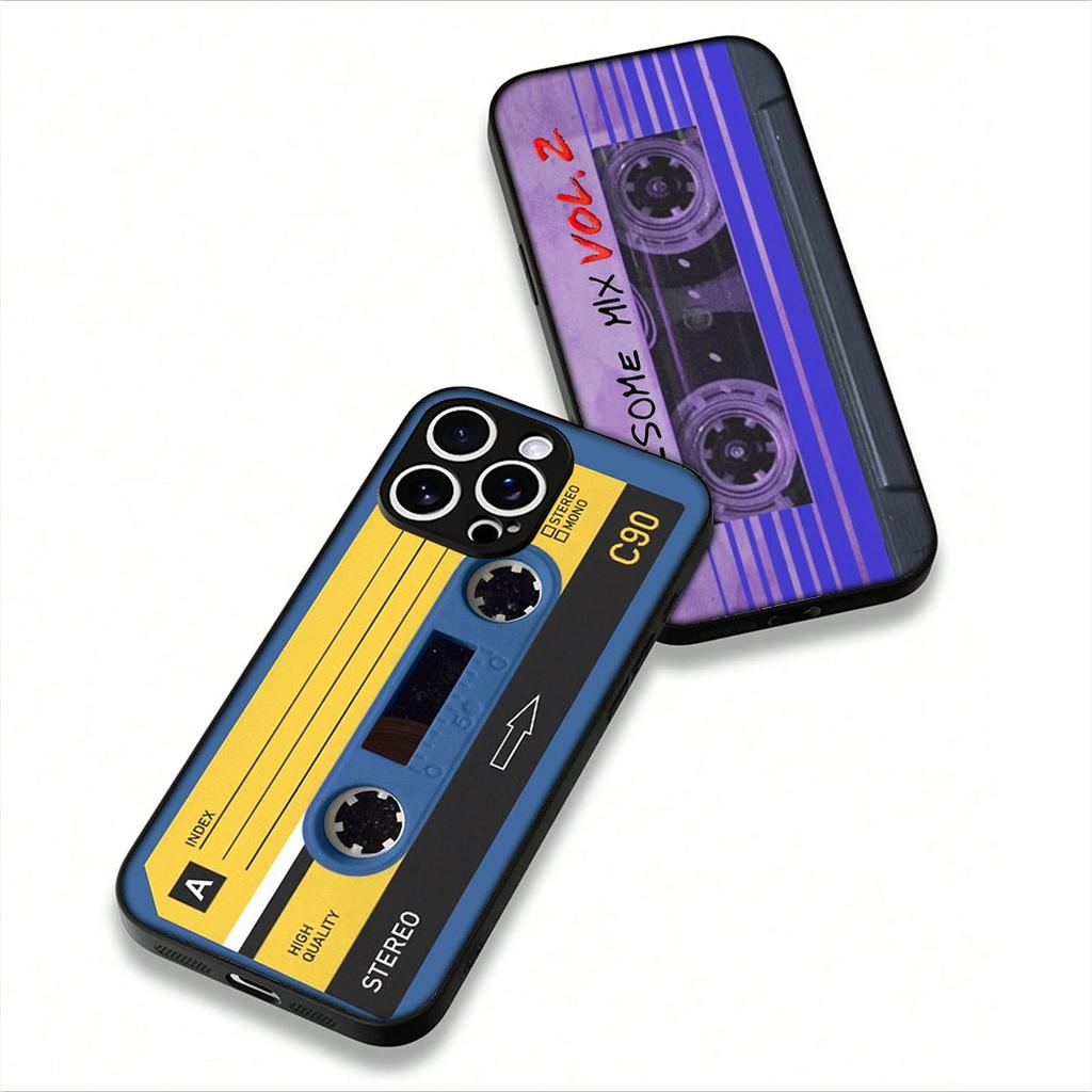 Чехол Cover для Apple iPhone 16 11 13 14 15 Pro Max 7 6 8 Plus SE2 SE3 + 16E SE 2022 Чехол Винтажная Кассета Музыкальная Лента Ретро