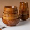 Japanese Style Wooden Bowls Handmade Crafts Wooden Utensils New Food Containers  Tableware