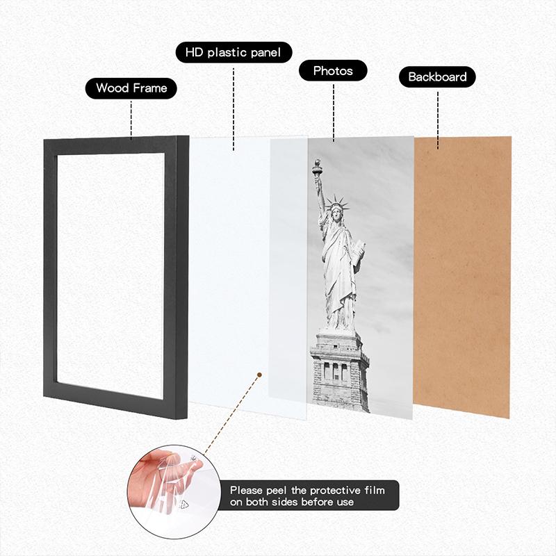 1 шт. с подставкой Рамки для документов и фотографий Офисная рамка для постера с плексигласовым окном Стильная фотография Несколько вариантов