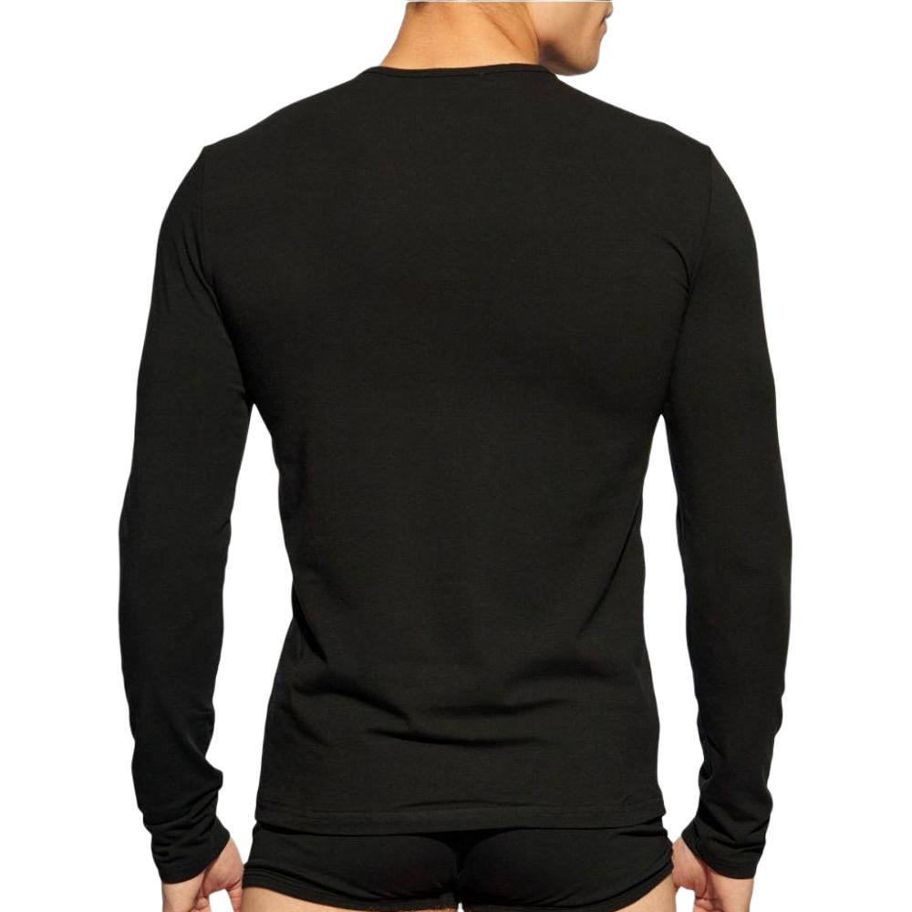 VERSACE Pack Of Two Long Sleeved Crewneck T Shirts AU10197-1A1001-1A1008