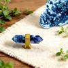Colorful Natural Crystal Raw Stone Handle Crafts Luxury Brass Crystal Knob Natural White Pink Cabinet Handle