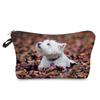 Women Dog Print Cosmetic Bag Toiletries Organize Travel Storage Case 6774
