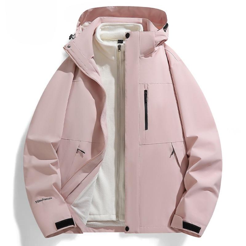 Женская куртка Куртка Куртка Куртка Зимой Для улицы Три в одном Съемный Костюм для альпинизма из двух частей Пара