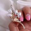 1PC Luxury Simple Tulip Brooch Scarf Clothing Pins Women Gifts Wedding Engagement Party Jewelry