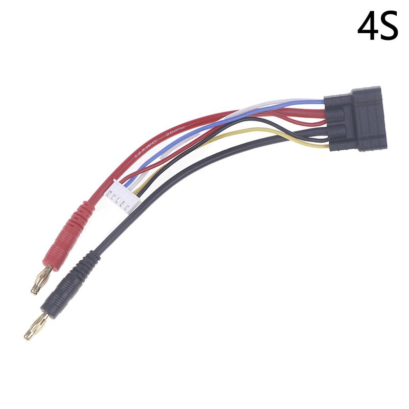 Dependable TRX ID Male Charger Lead for 4S/3S/2S Lipo Batteries with 4mm Banana Connector for All TRX RC Cars