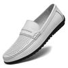 Мужские кожаные мокасины большого размера, мягкая подошва, размеры 45-46.