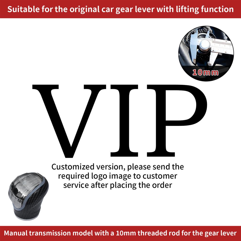 LED Crystal Shift Head Crystal Shift Knob Is For Manual/Reverse Gear With LED Seven Color Shift Head, 5-Speed/6-Speed