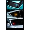 1/2PCS 300mAh Smile Ambient Light Solar Powered Neon Light Car Decoration Rear Windshield Atmosphere Lights Car Accessories