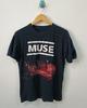 Футболка унисекс для взрослых Muse Band In Concert Черная Хлопок Размер S-234XL