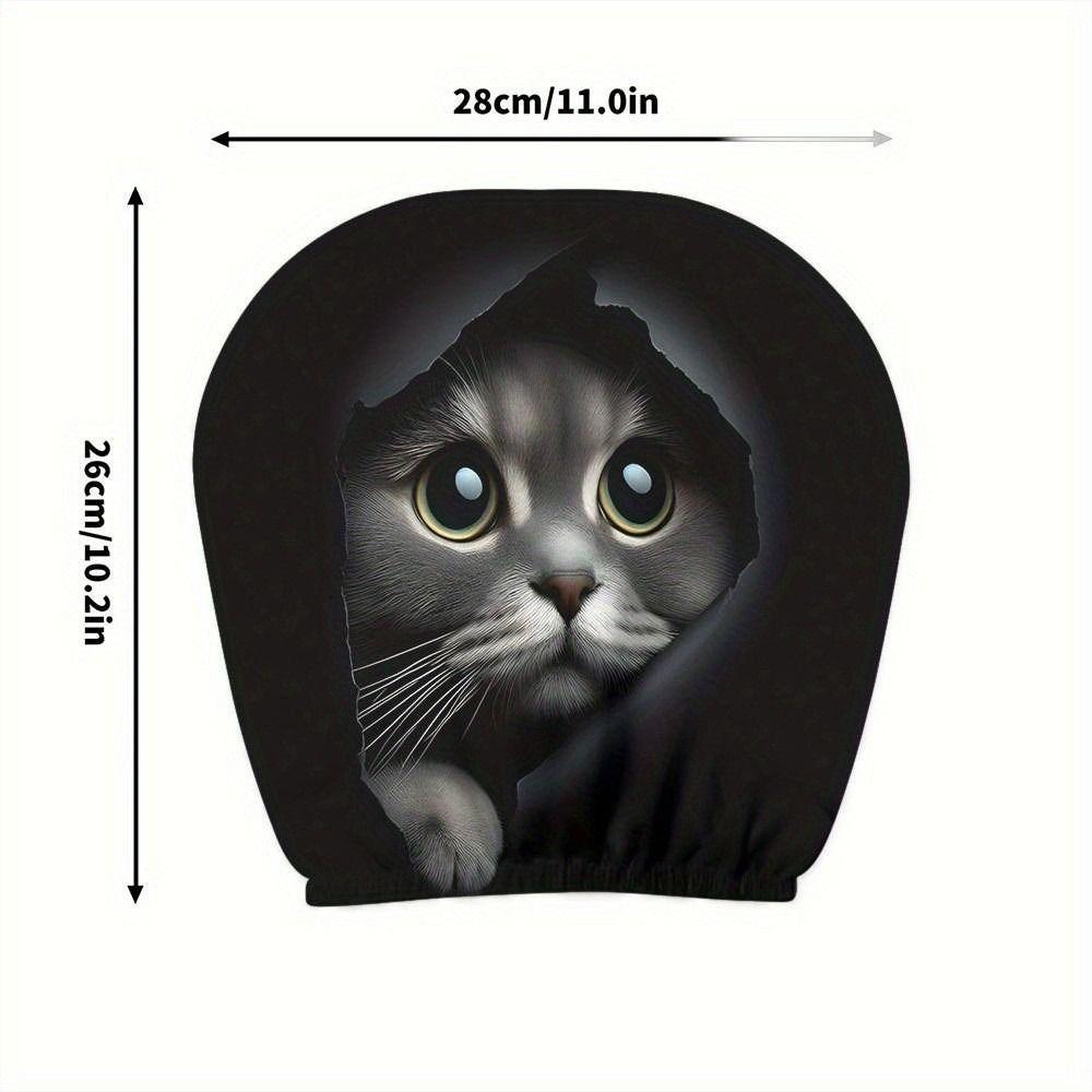 Cartoon Car Headrest Covers Exaggerated Car Seat Headcover Car Pillowcase Gift for Car Lover