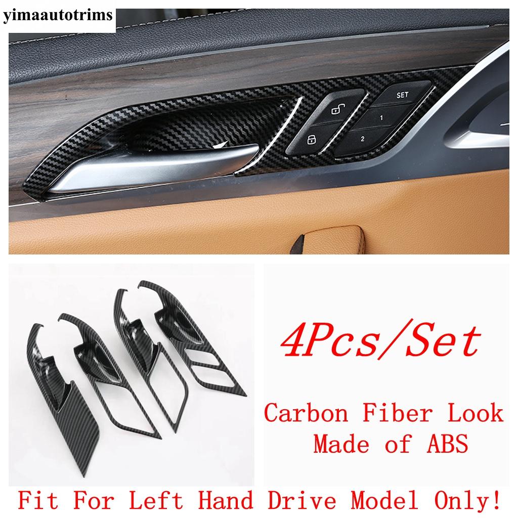 Gear Panel / Dashboard Frame / Window Lift /Navigation Strip Cover Trim For BMW X3 iX3 X4 G01   Carbon Fiber Accessories