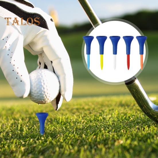 5 шт. футболок для гольфа, небьющиеся пластиковые футболки для гольфа оптом с широким мягким резиновым колпачком, уменьшающим трение, боковое вращение, аксессуары для гольфа для мужчин