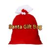 1Pc Santa Claus Large Gift Sack Christmas Eve Present Bag Party Santa Prop Holiday Gift Pouch Drawstring Bag for Candy & Toy