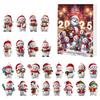 2025 Snowman Advent Calendar 24-day Christmas Countdown Calendar Acrylic Christmas Tree Countdown Decor for Kids
