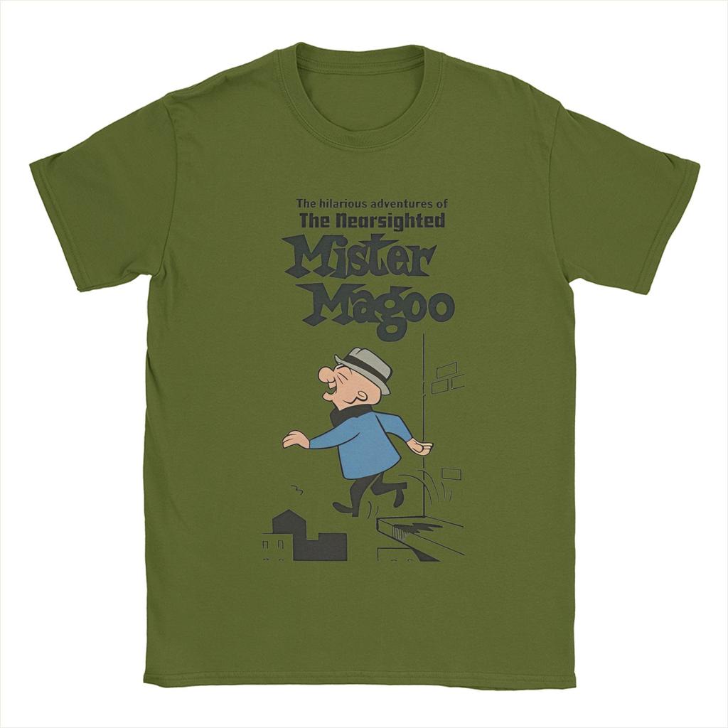 Мужчины Женщины Печать Г-н. Футболка Magoo Funny T Shirt Tee Хлопковые футболки Одежда