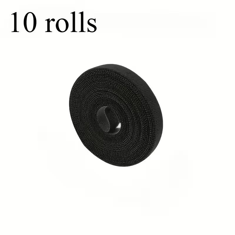 5/10pcs 1M Cable Ties Reusable Adhesive Hook Loop Fasteners Nylon Strap Organizer Packaging DIY Storage Organizing Tool